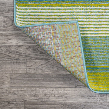 Duxbury Gradient Ticking Striped Area Rug